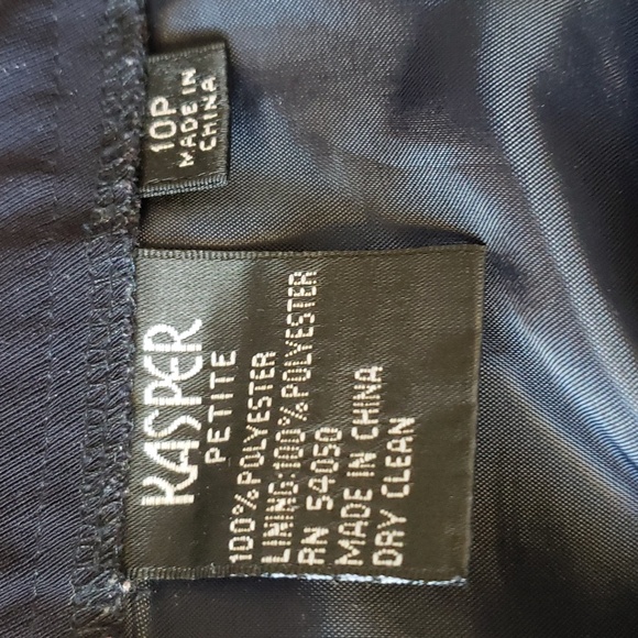 Kasper Petite Stretch Crepe Straight-Leg Pants Women's Size 10P - Picture 4 of 7